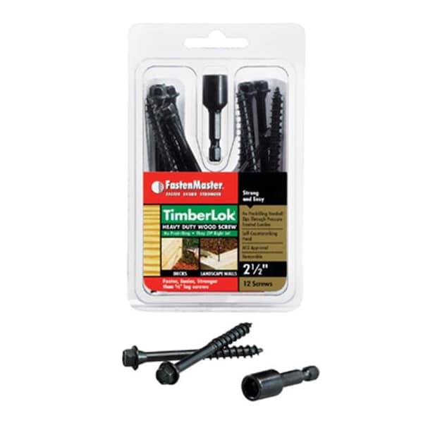 Fastenmaster FastenMaster FMTLOK212-12 2.5 in. Timberlok Heavy Duty Wood Screw - 12 Pack 196252 - main